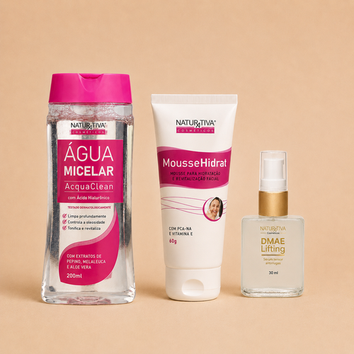 Água Micelar + MousseHidrat + DMAE Lifting